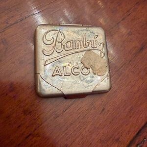 Vintage BAMBU ALCOY Made In Spain Rolling Paper Holder 1970s ANTIQUE